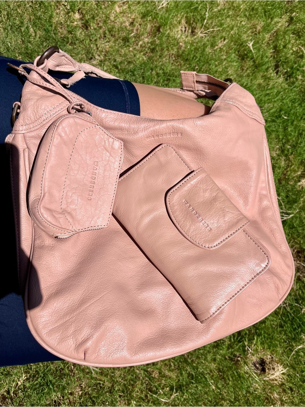 🩰 Santorini Bag/wallet/zip pouch in Blush/Ballet Pink by Wanderers Travel Co - Picture 4 of 15
